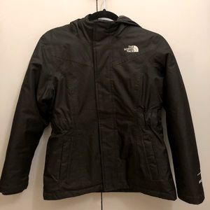Girl’s North Face black down ski coat